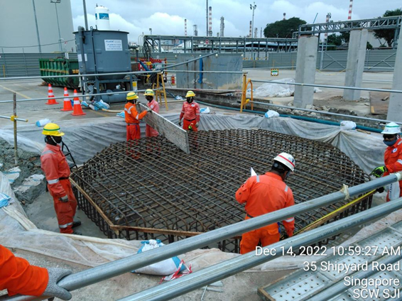 Civil works at Exxon Mobil – Jurong LOBP Expansion Project